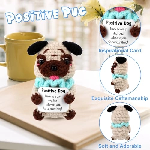 Pug Positive 10 cm Crochet