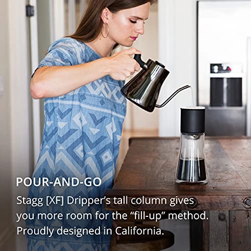 Stagg [XF] Pour-Over Dripper + Stagg Double Wall Glass Carafe + Stagg [XF] Paper Filters