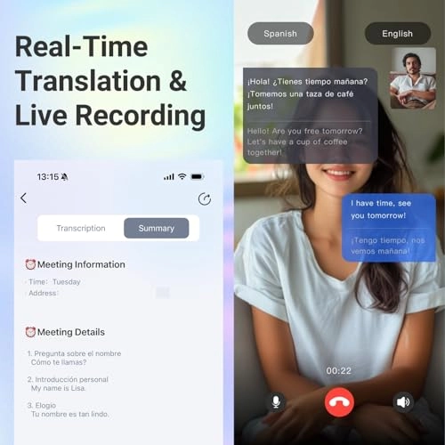 AI Smart Glasses - 140-Language Translation Bluetooth