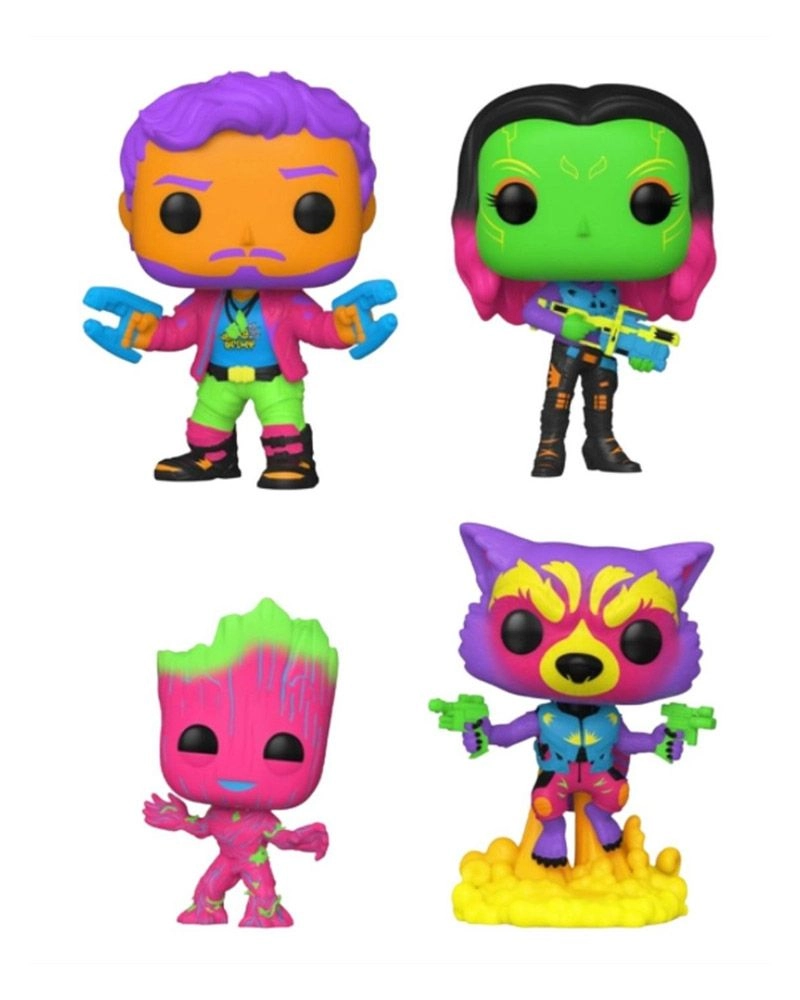 FUNKO POP! 4 Pack Guardians of the Galaxy Vol.2 - Special Edition Blacklight Marvel