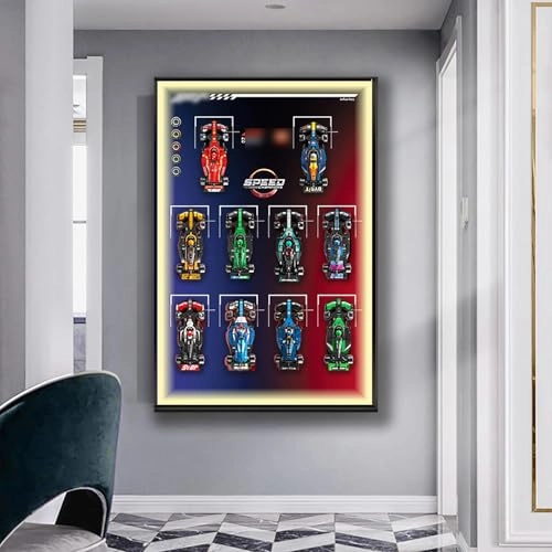 Le*go Speed Champions F1 Display Wall Mount