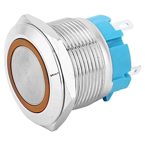 4 Pin Self-Locking Push Button Switch - IP65 Stainless steel - 2 pcs