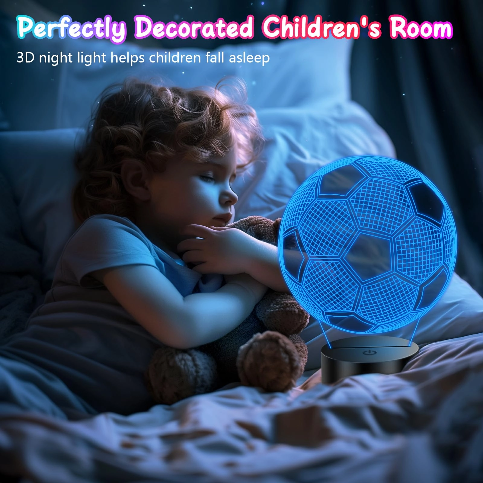Football Lamp - LED lamp Black