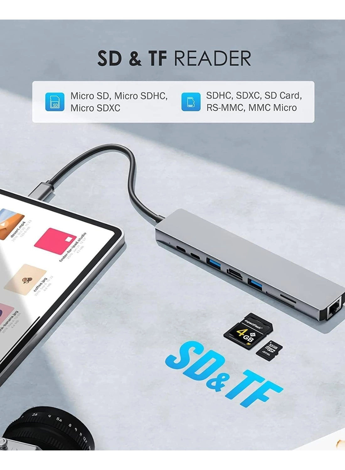USB C Hub - 8-in-1 4K HDMI 100W PD
