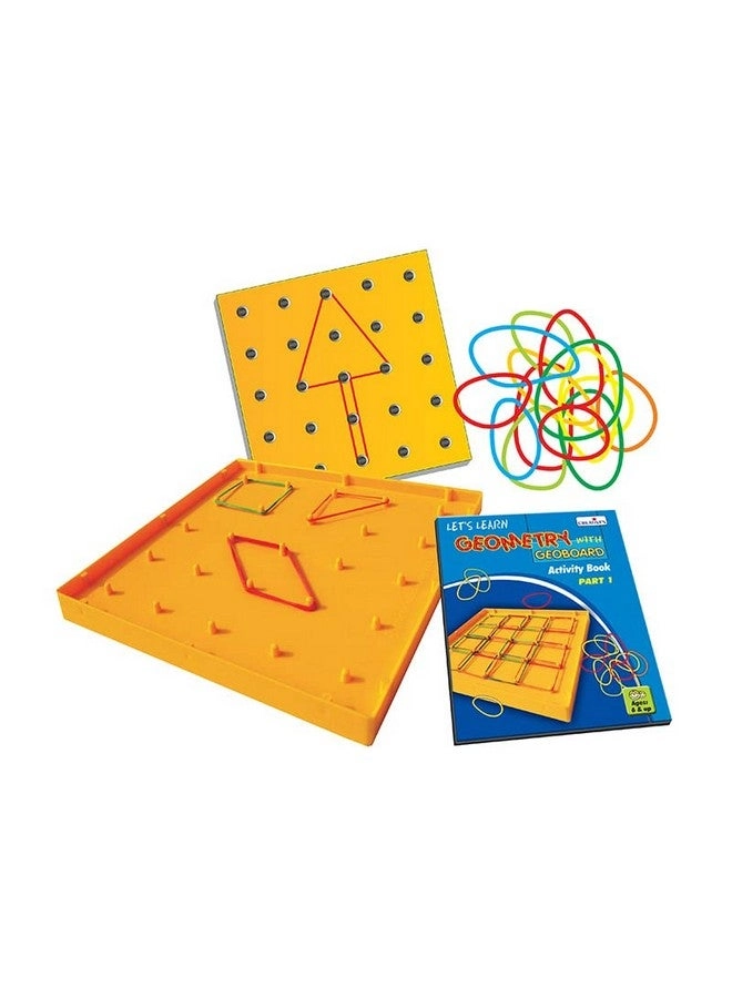Let’s Learn Geometry With Geoboard Board Game - 6 years and up 24 pieces