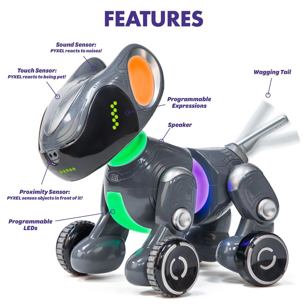 Pyxel Interactive Coding Robotic Pet - Suitable for 8 years & above