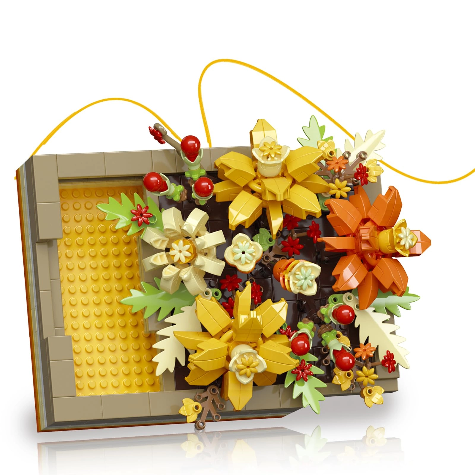 Vilbocr Flower Building Blocks Jewelry Box - Sunflower 536 pcs
