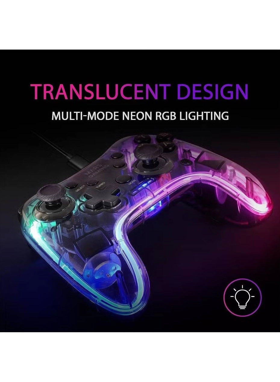 Neon RGB Wireless Gamepad - PC And PS3