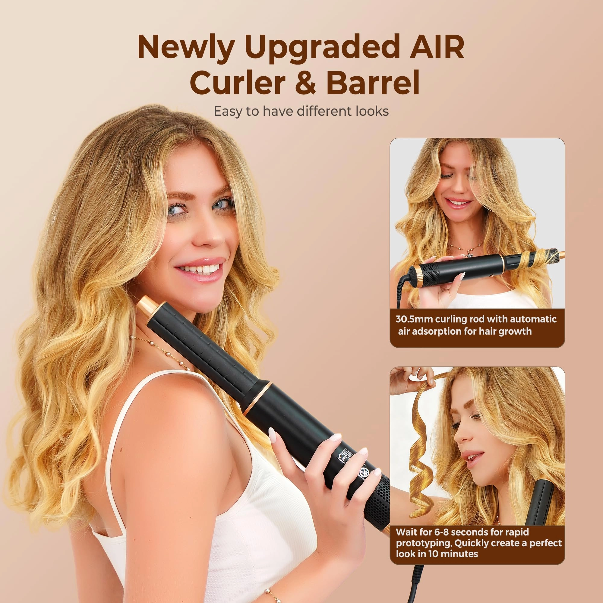 5 in 1 Blow Dryer Brush - 800 watts Royal Blue