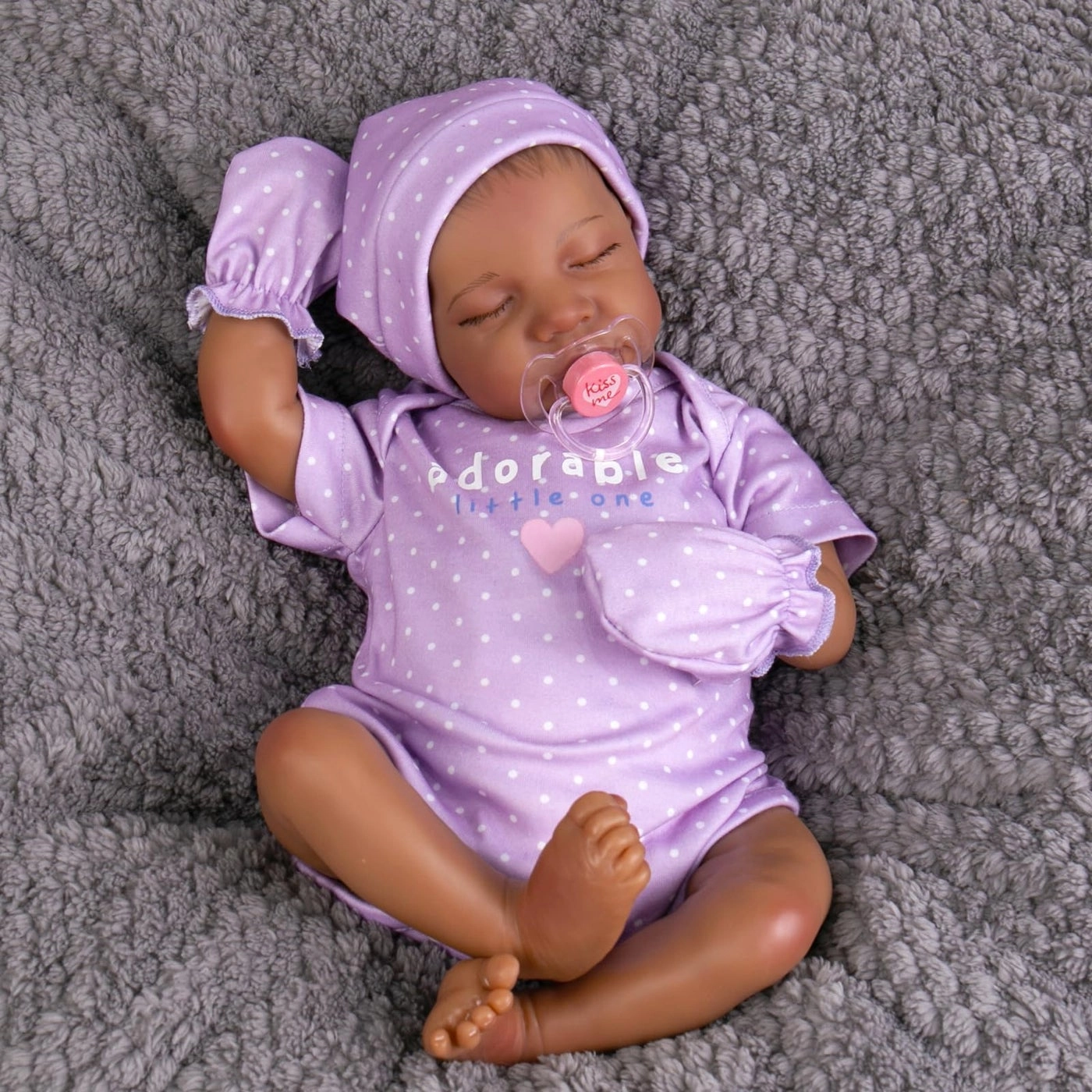 Reborn Baby Doll - 18-inch Black Ages 3+
