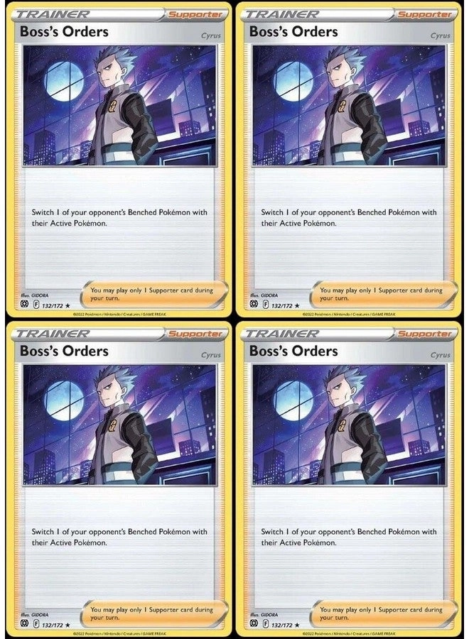 Pokémon Boss's Orders Cyrus 132/172 - 4 pcs