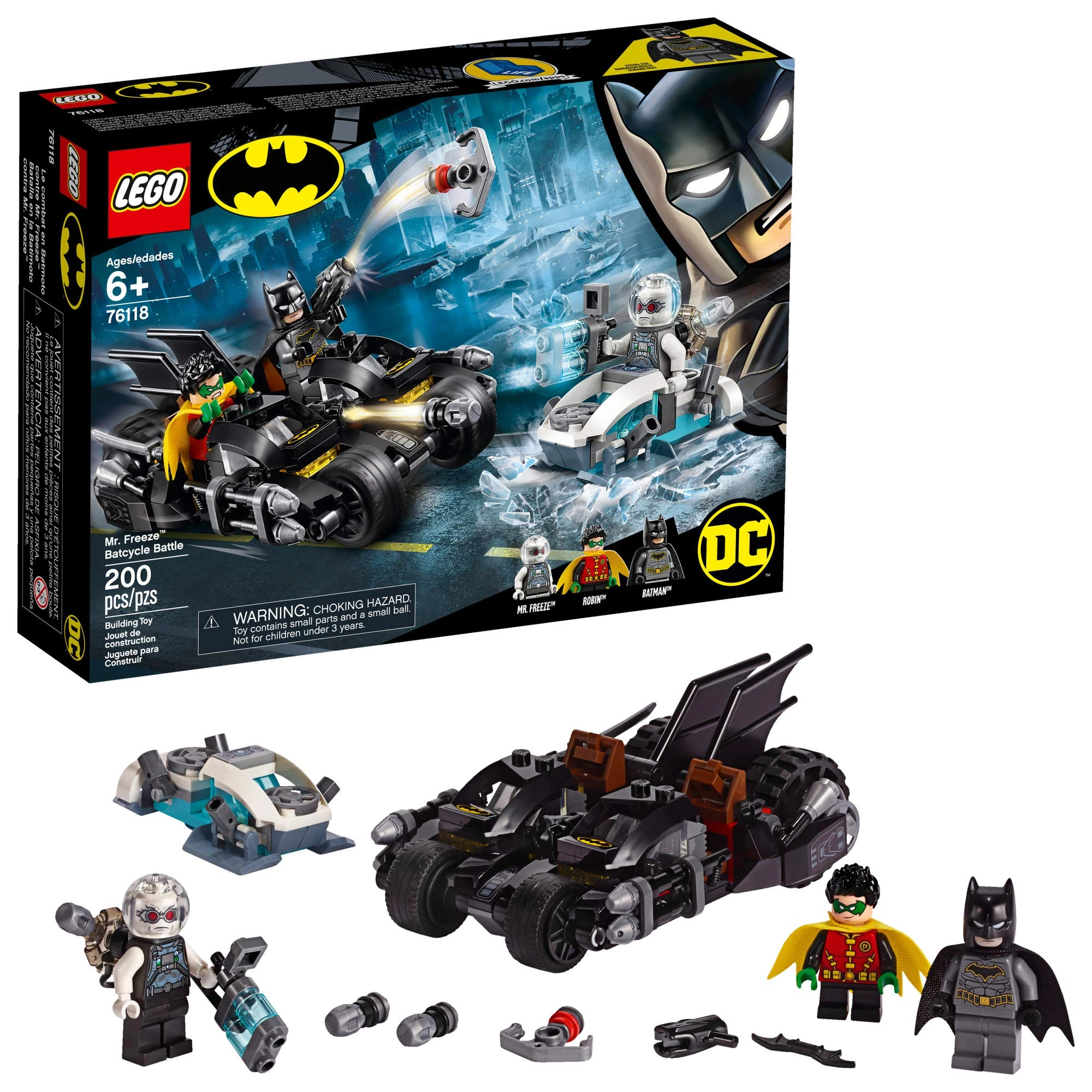 LEGO DC Batman Mr. Freeze Batcycle Battle (76118)