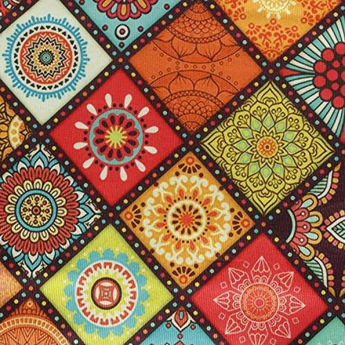 Microwave-Oven Top Cover - Polyester 3-Layered 4 Pockets Maroon