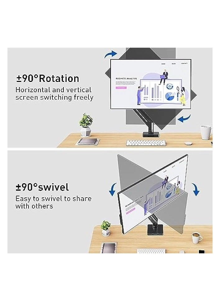 Single Monitor Table Stand - 13” to 32” VESA 75 x 75 -100 x 100