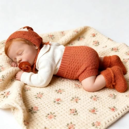 LOULOU Reborn Baby Doll - 20 Inch Soft Cloth Body & Vinyl Limbs Sleeping Ages 3+