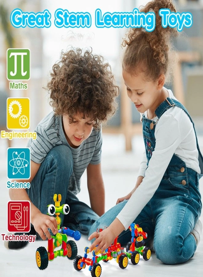 STEM Building Toys - 125 Pcs Ages 3+ Colorful