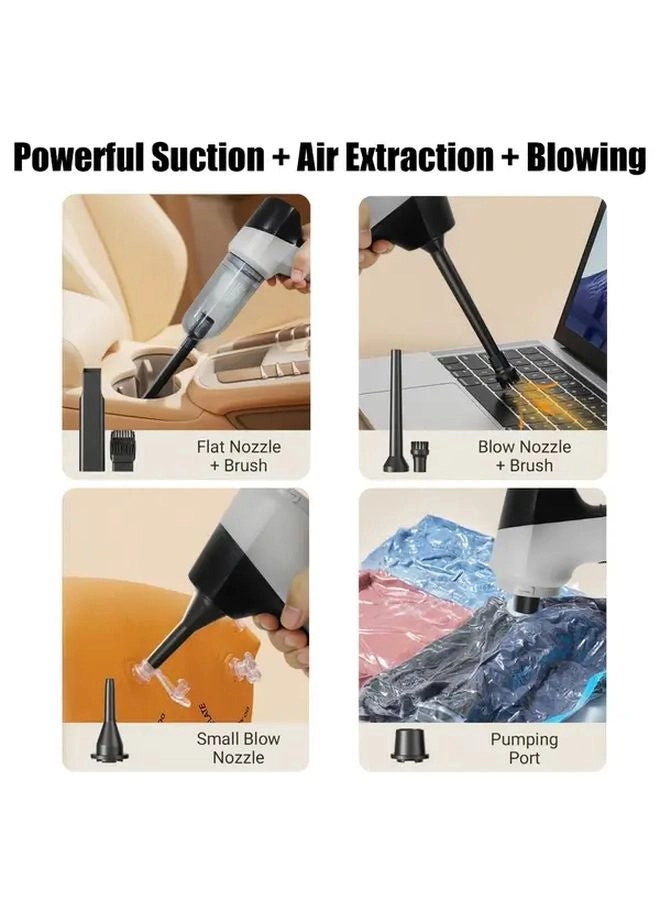 4-in-1 Wireless Handheld Vacuum Cleaner - 2000mAh