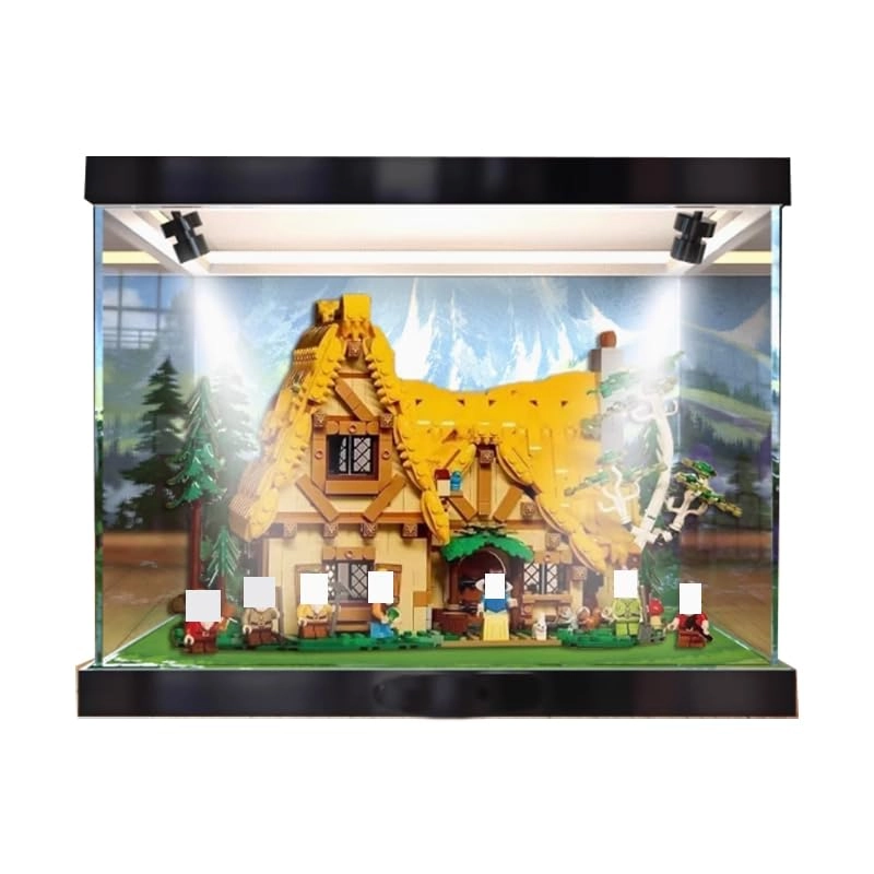 HCAEIOFJ Lego Display Case (43242) - Snow White and the Seven Dwarfs' Cottage