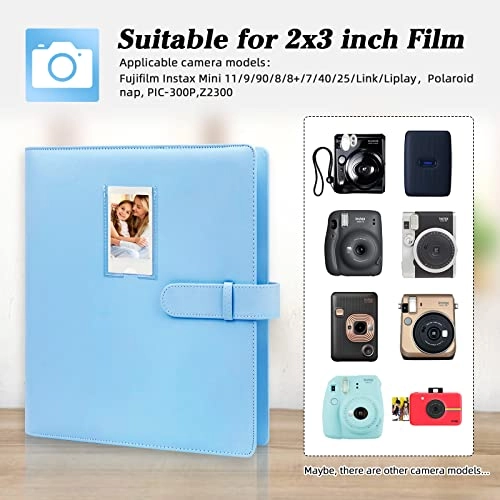 2x3" 640 Pockets Leather Photo Album