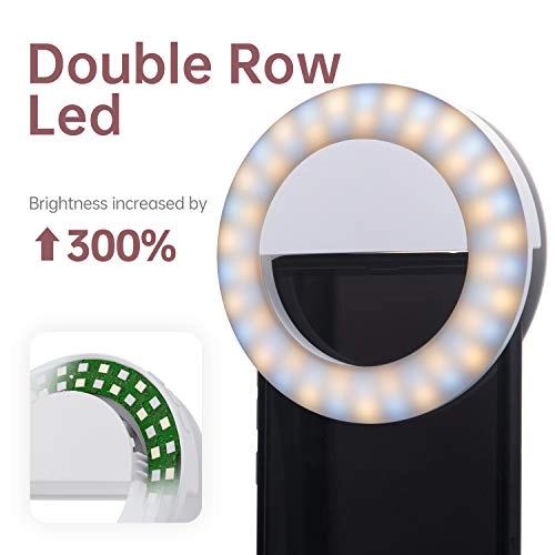 Selfie Ring Light - 3 Light Modes Rechargeable 60 LED