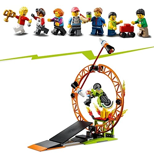 City Stuntz Stunt Show Arena (60295) - 7 minifigures flywheel-powered motorbike