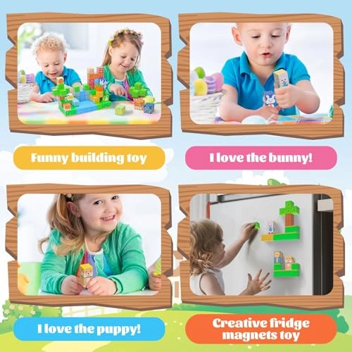 Magnetic Blocks - Volcano & Dinosaur 120 pcs