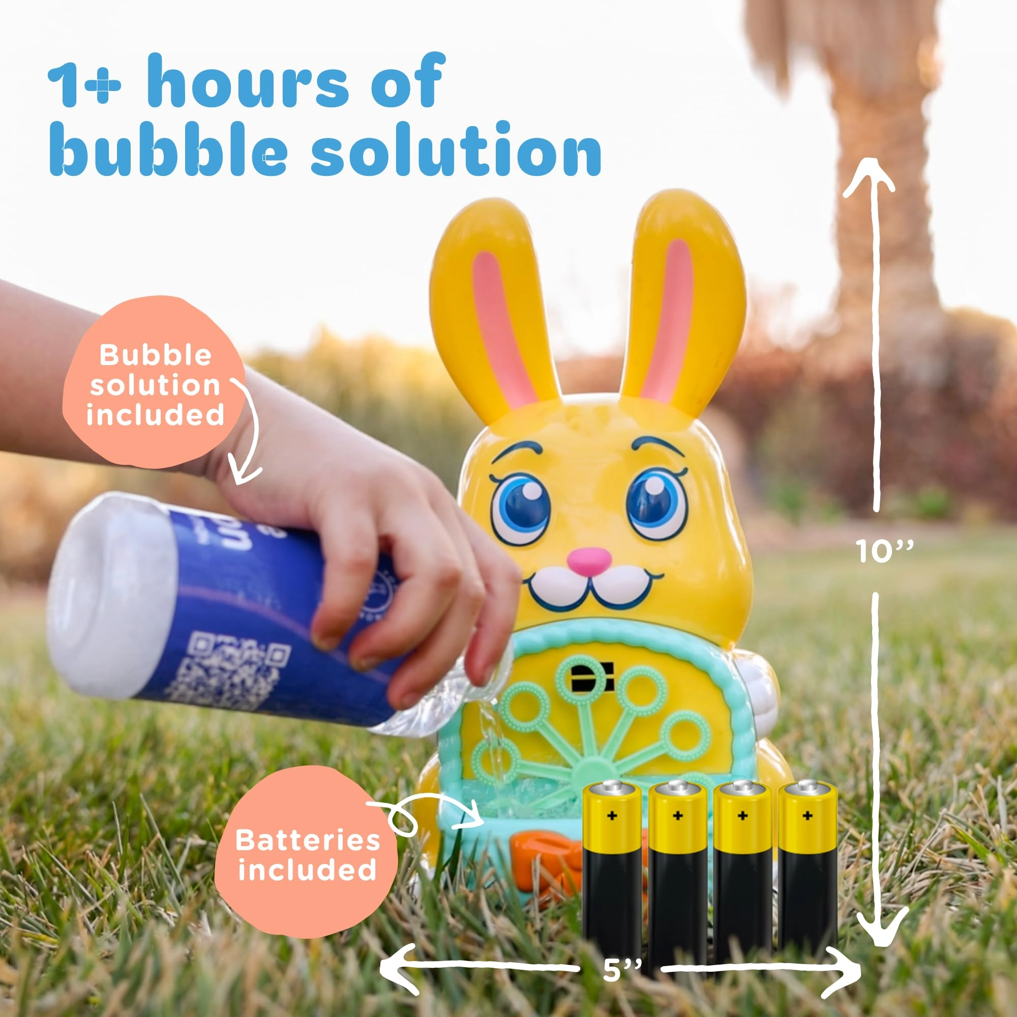 move2play Easter Bunny Bubble Blower - 1-4 years+