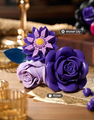 Flower Bouquet Building Set - 12 Pieces