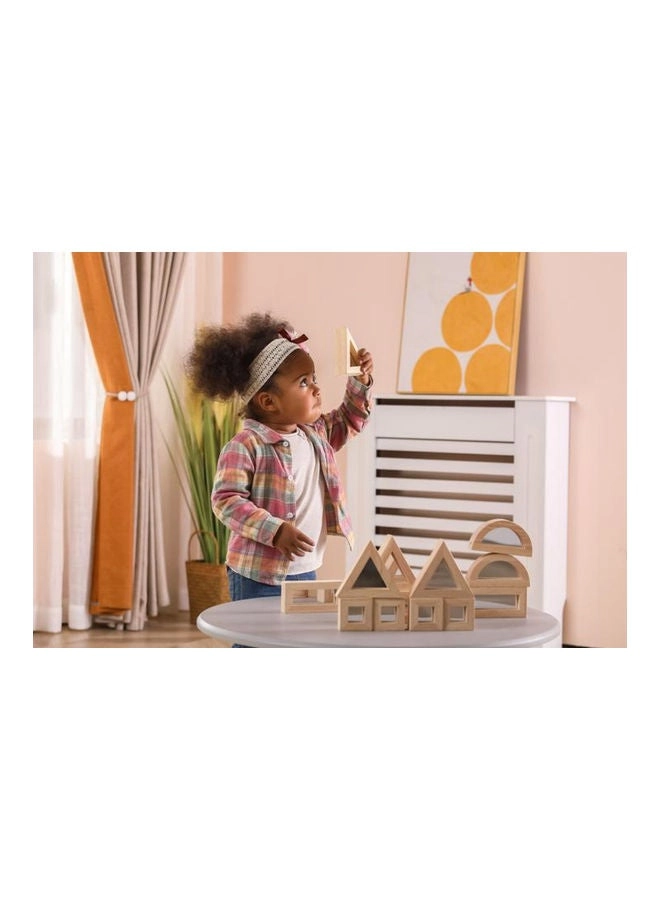 Geometric Mirrored Shape Blocks Wooden Puzzle (44564) - 24 pcs