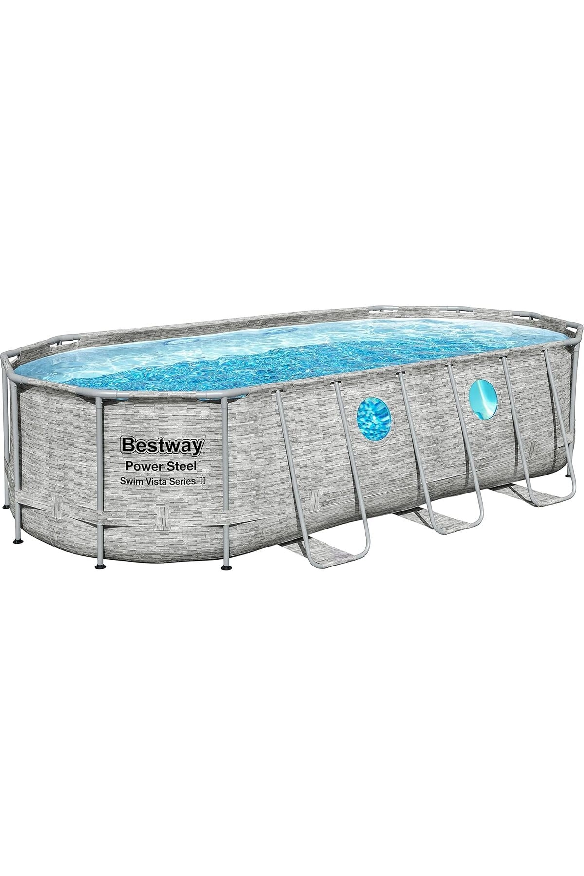 BESTWAY STORE Power Steel Oval Above Ground Pool