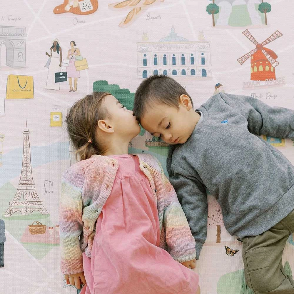 Paris City Tour Reversible Play Mat - 6 months & above