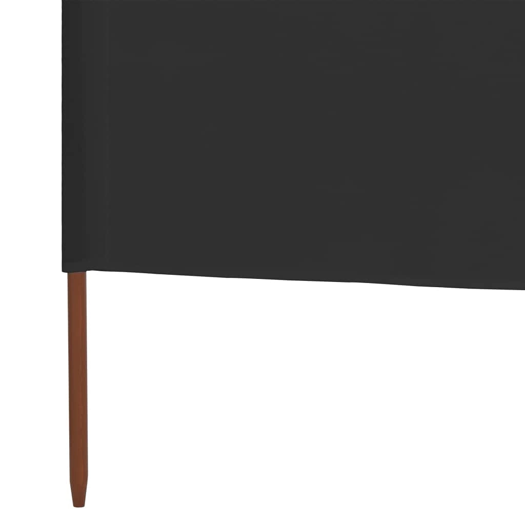 3-Panel Folding Wind Screen - 400x80cm Anthracite
