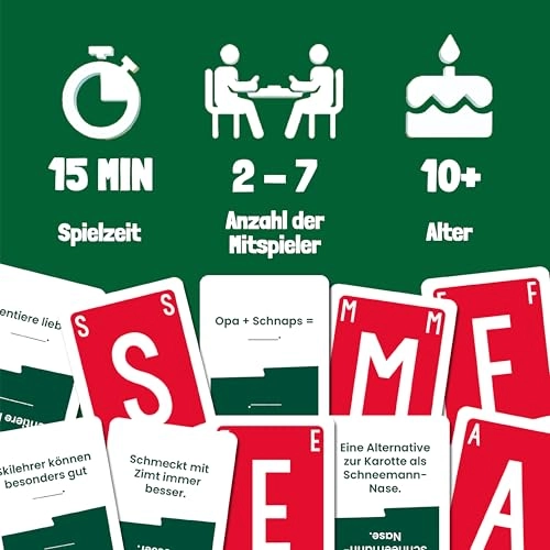 Quickstop: Christmas Edition - The Letter Duel - Card Game (German)