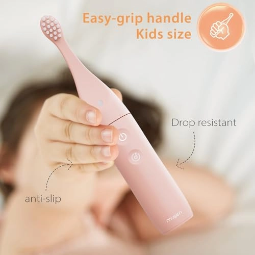 Kids Electric Toothbrush - Small Size Rechargeable 2 Soft DuPont Heads