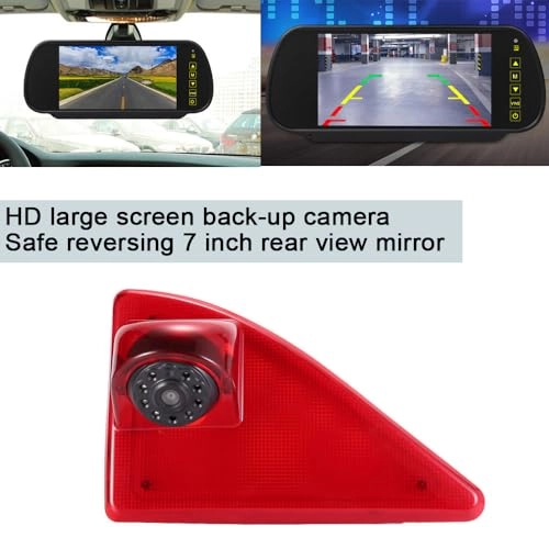 Brake Light Camera - Night vision 628 x 586 pixels + TFT LCD monitor - 7 Inches