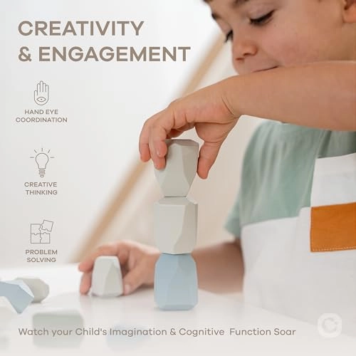 Stacking Rocks - 36 months - 5 years 36 pieces