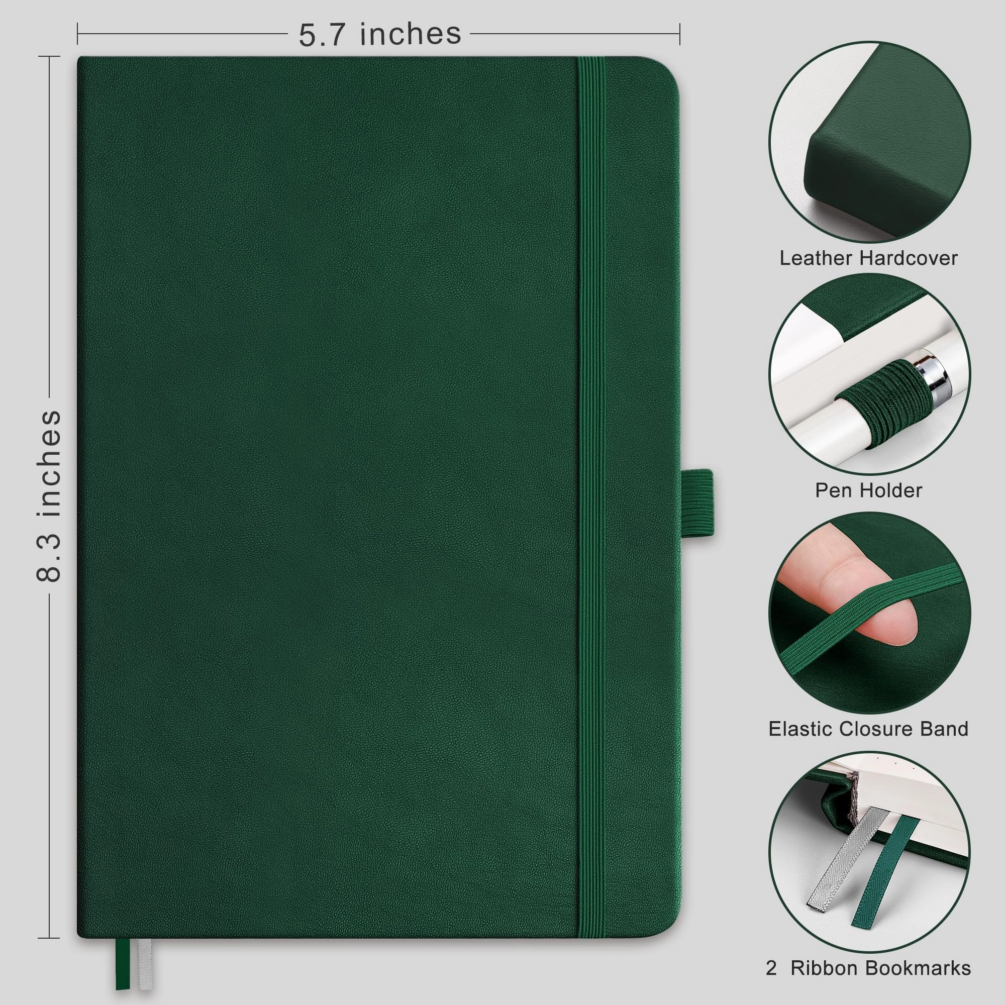 Notepad A5 Hardcover - Lined 376 Pages