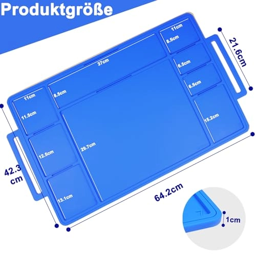 Building Plate - blue Silicone