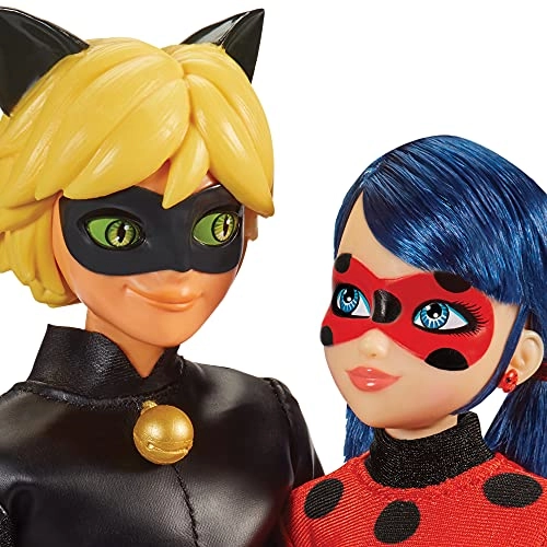 Ladybug Doll + Cat Noir Doll
