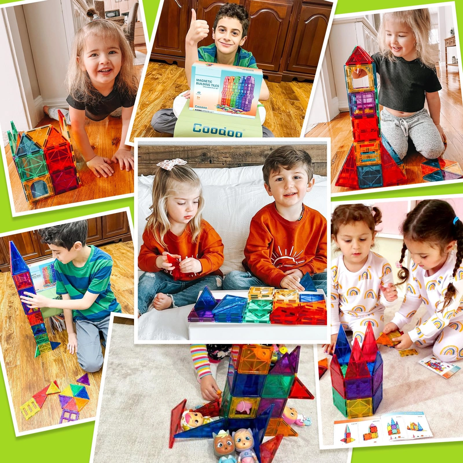 Magnetic Tiles - 40 pcs