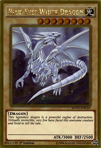 Blue-Eyes White Dragon MVP1-ENG55 - 1st Edition Gold Rare