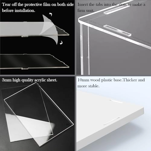 4 Tier Clear Acrylic Display Case - 1