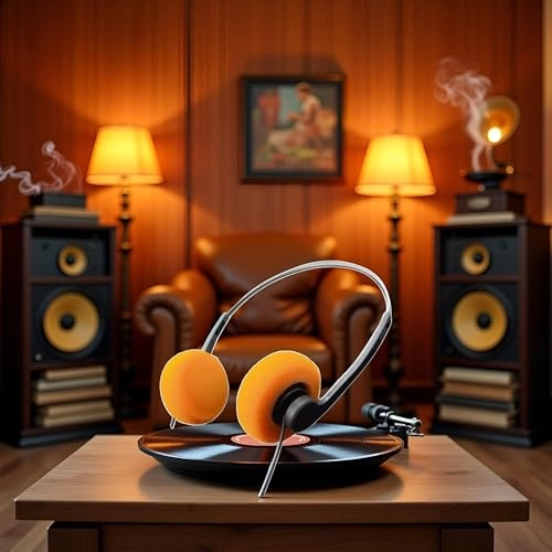 Retro Over-ear Wired Headphone