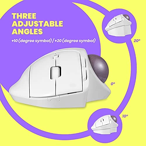 PERIMICE-720 Ergonomic Trackball Mouse - Wireless