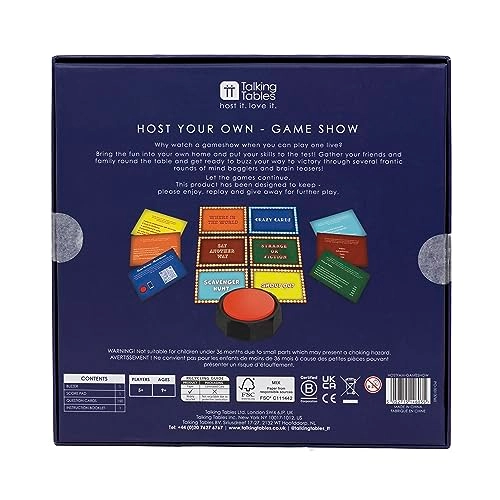 Host Your Own Gameshow Quiz Game - English 9 years and up