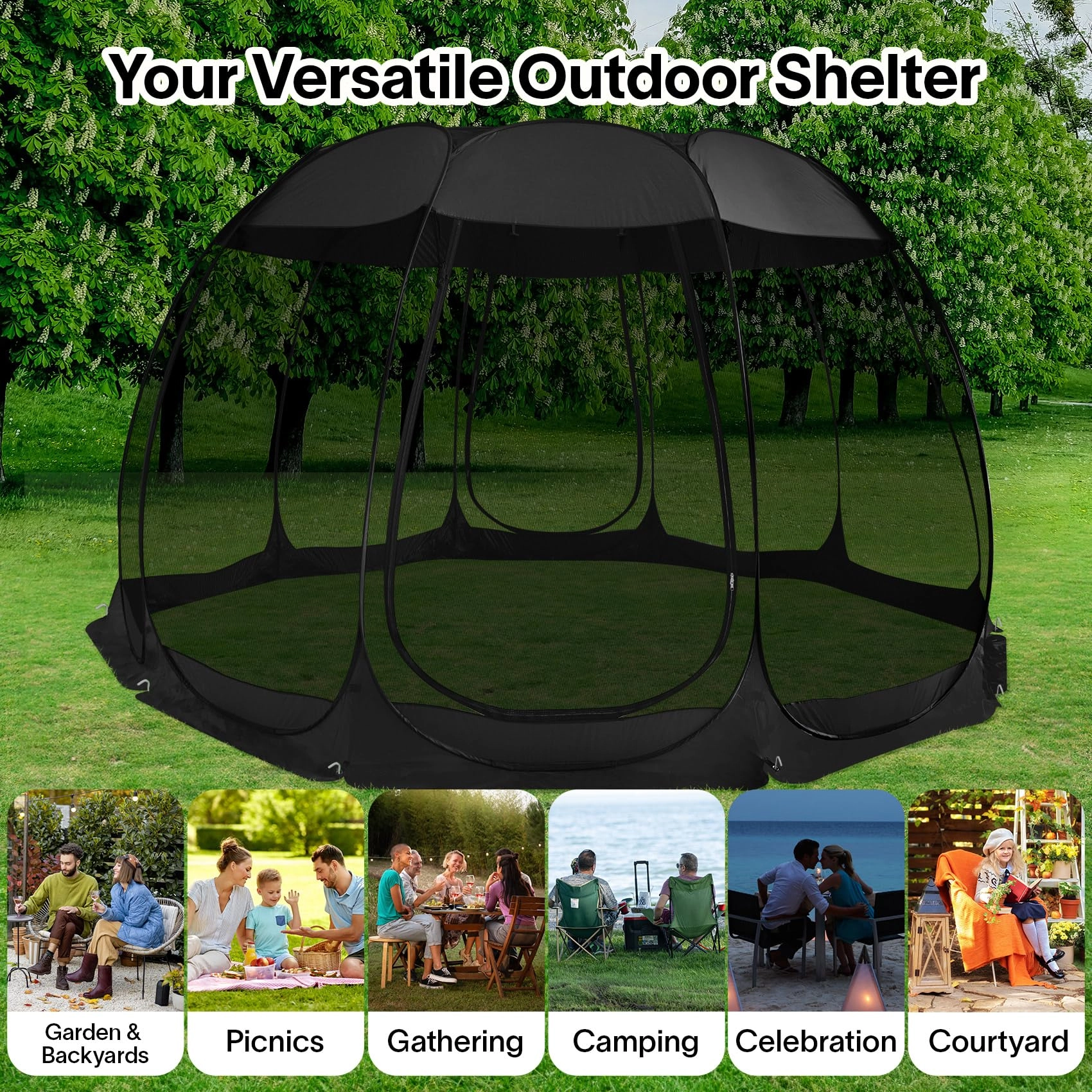 Pop Up Screen House - 9 square meters