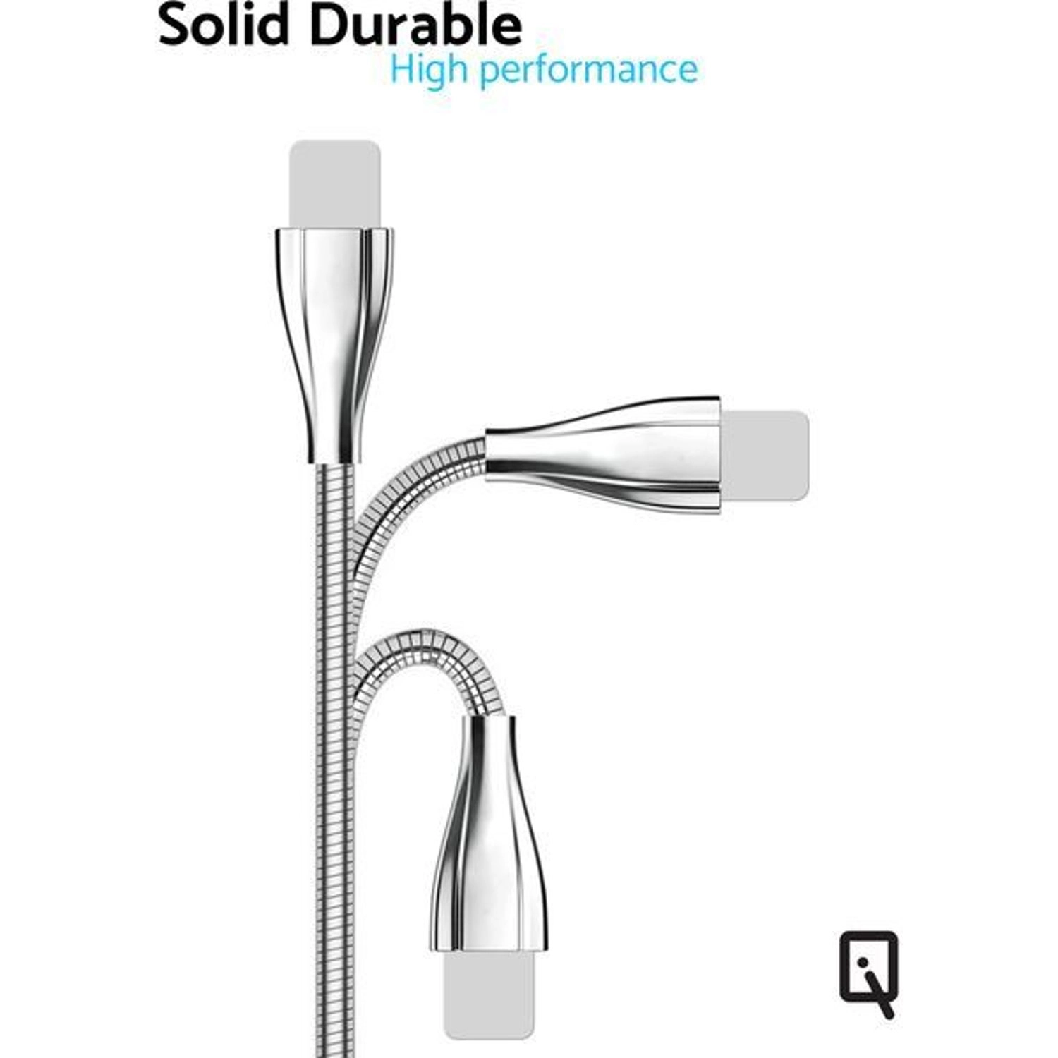 Spring Metal Cable USB-C 1m