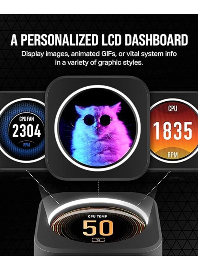 iCUE H150i Elite LCD XT - Three AF120