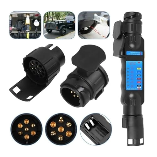 7/13 Pin Trailer Plug Tester - Portable 12V