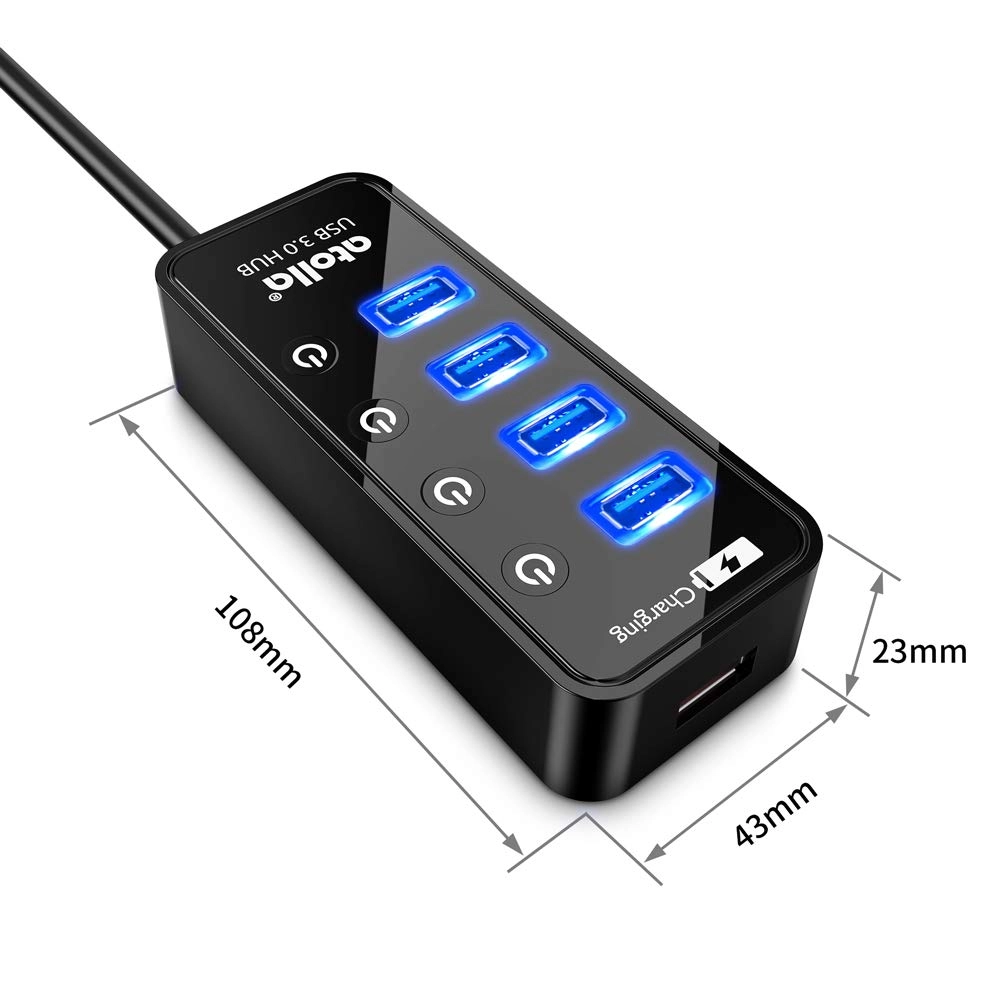 USB 3.0 Hub - 4-Port 5V/3A Adapter